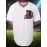 Men's #White8 Polyester Baseball Jersey, Embroidered Letter, V-Neck, Slight Stretch, Loose Fit, for Casual, Sports, Outdoor Activities, And Seasonal Celebrations, SizS--XXXL