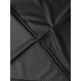 Men's #10 Embroidered Black Football Jersey - Breathable, Casual V-Neck Sports Shirt for All Seasons