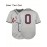 Men's Gray V-Neck Baseball Jersey - 