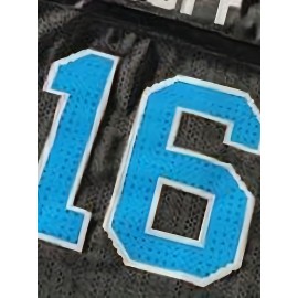 [Durable Build] Men's #16 Black American Football Jersey - Authentic V-Neck, Breathable Polyester, Sports Shirt for Team Training & Casual Wear - Machine Washable