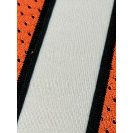 Men'S #9 Orange Embroidered American Football Jersey - V-Neck, Short Sleeve, Breathable Polyester Rugby Shirt for Training, Running & Outdoor Sports