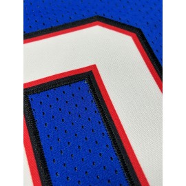 Men's #0 Performance Jersey, Breathable Polyester Sports Shirt, V-Neck Short Sleeve, Embroidered Athletic Top for Casual, Running, Training & Outdoor Activities - All Season Wear