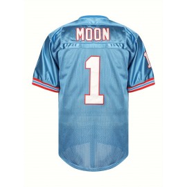 1 Men's Rugby Jersey Blue Sports Training S M L XL XXL XXXL