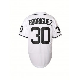 Men's Retro Baseball Jersey #30 - Embroidered 