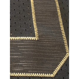 Men'S Black # 15 Breathable Rugby Shirt, Sports V-Neck Short Sleeved Training Shirt, Classic Embroidered American Rugby Shirt