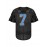 Men's #7 Breathable Rugby Jersey - Black and Blue, Comfortable Polyester V-Neck, Numbers for Sports Training, Casual Wear, Sizes S-3XL